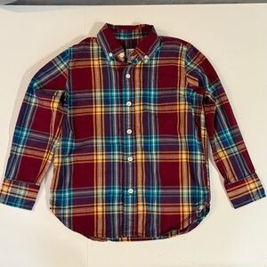 Gap Kids plaid button down shirt size small (6-7)